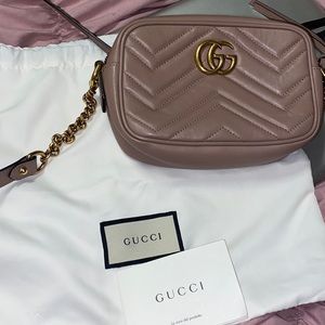 Authentic Gucci small GG Marmont matelassé